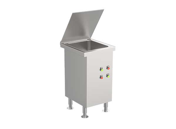 Independent garbage disposal with cabinet